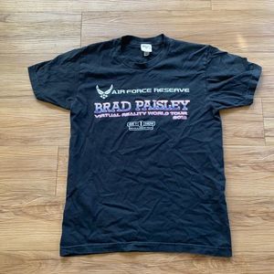 2012 Brad Paisley Virtual World Tour Airforce Reserve Tour Shirt